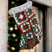 Jingle Square Stocking pattern 
