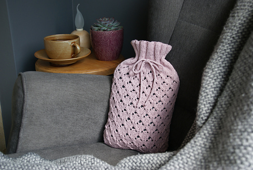Lace Hot Water Bottle Cover