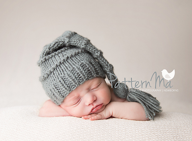 Ravelry: Knit Hat Stocking Cap pattern by Rebecca PatternMa