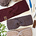 Textured Ear Warmer pattern
