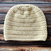 Herringbone Beanie pattern 