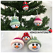 Snowman Baubles pattern 