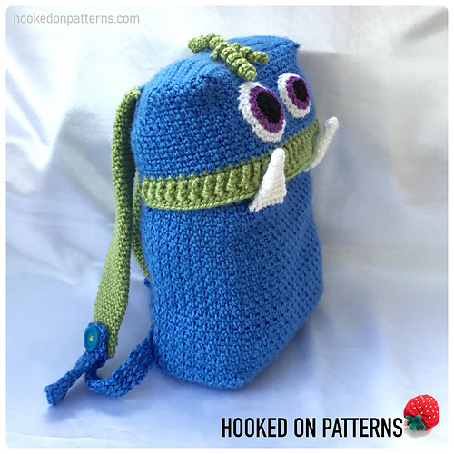 Ravelry Knapsack Monsters Backpack pattern by Ling Ryan