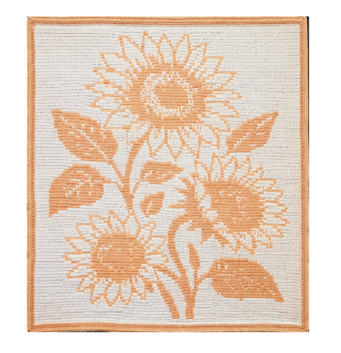 Sunflower Field - Overlay Mosaic Crochet Blanket