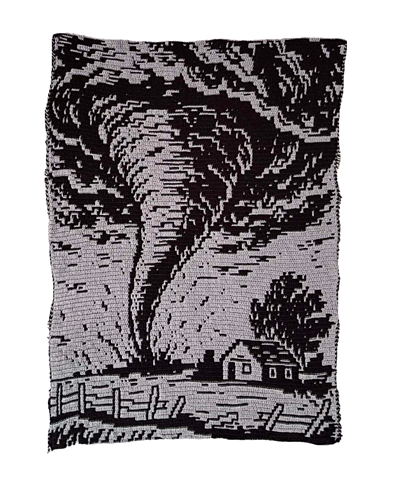 Nature's Fury - Overlay Mosaic Blanket