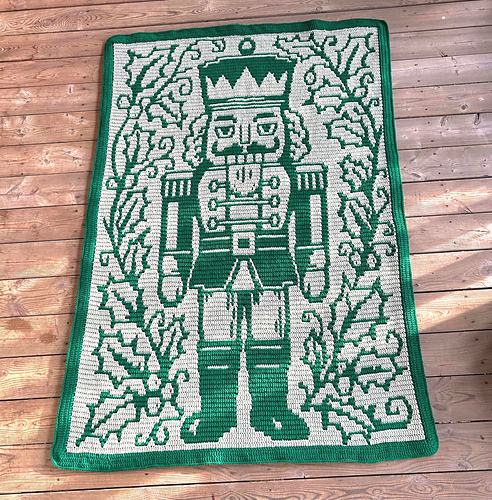 Nutcracker - Overlay Mosaic Crochet Blanket