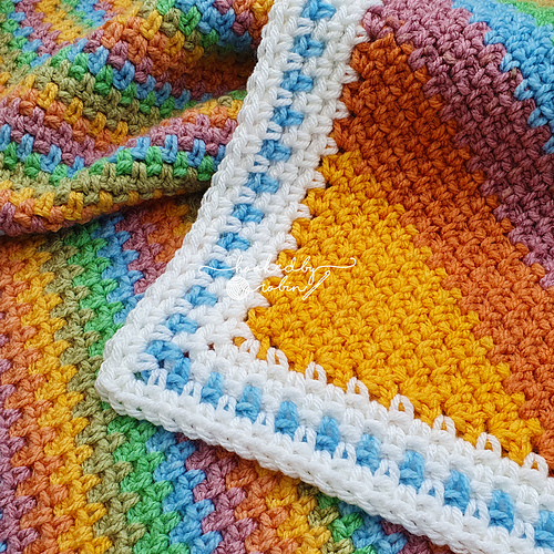 Crochet C2C Moss Stitch Blanket