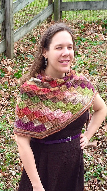 entrelac shawl