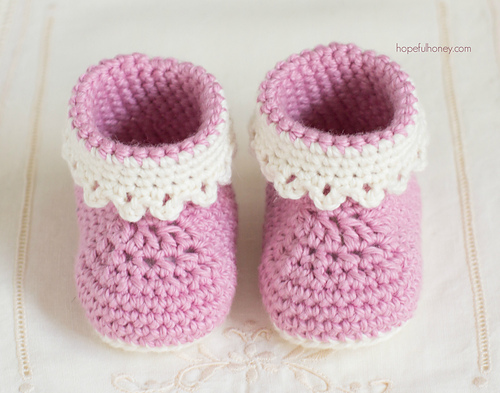 Pink Lady Baby Booties photo 2