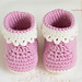 Pink Lady Baby Booties photo 3