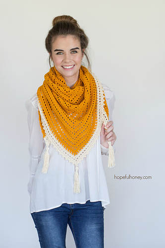 Honey Bird Triangle Scarf