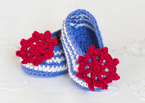 Sailor Baby Booties photo 1