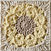 Rustic Sunflower Square pattern 