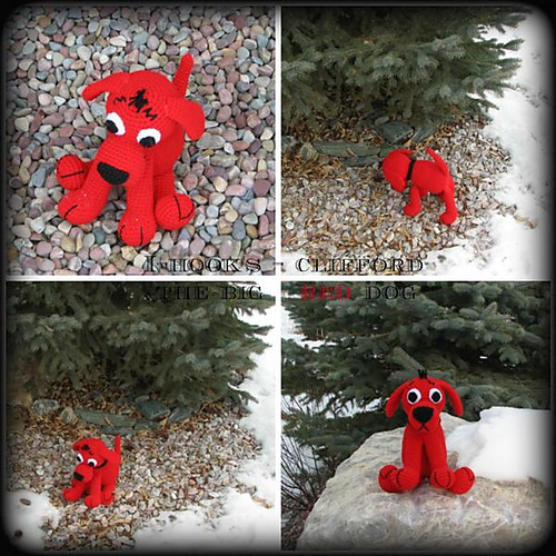 Ravelry Clifford the Big Red Dog Amigurumi pattern by Mary Smith
