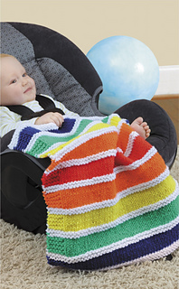 Ravelry Primary Stripes pattern by Becky Stevens Leisure easytouse arts 75469 car blankets seat crochet bk