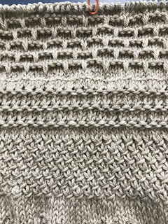Installment 8: Purl Twist, Ridge Knit Stitch, Brick Stitch (knitter substitute)