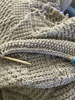 Front side of 5 stitch icord