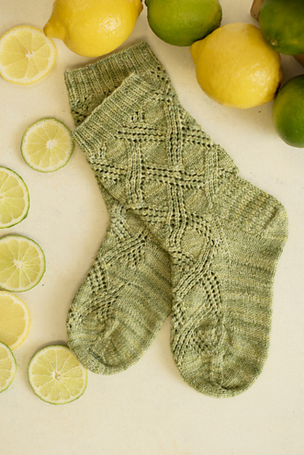 Lacy Lime Socks