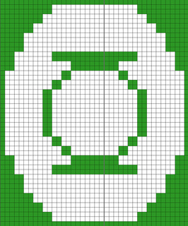 Ravelry: Green Lantern Logo Chart pattern by Iam 4MAN