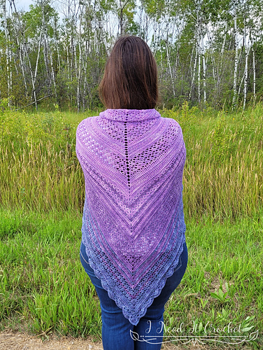 All About That Drape Sjal - I Need It Crochet