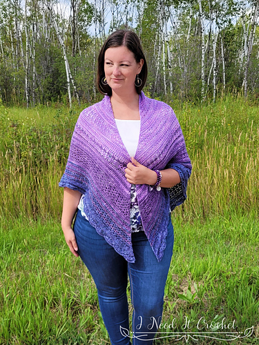 All About That Drape Sjal - I Need It Crochet