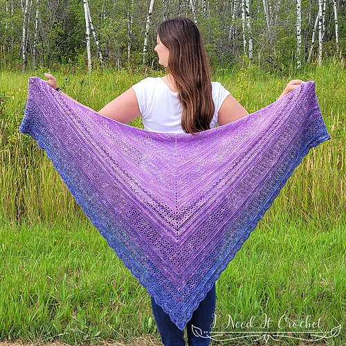 All About That Drape Sjal - I Need It Crochet