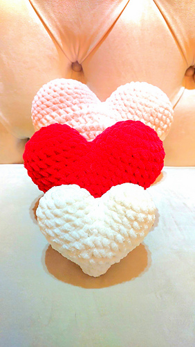 Velvet Crochet Heart
