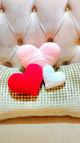 Velvet Crochet Heart
