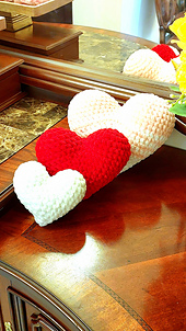 Velvet Crochet Heart