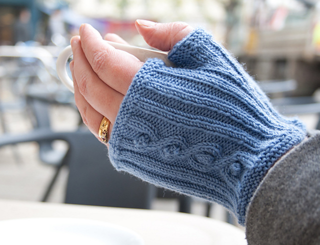 Morse Code Mitts