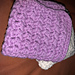 modern rustic washcloth pattern 
