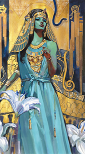 "Hathor, Lady in Turquoise" by Lioba Bruckner, 2023 is my inspiration!