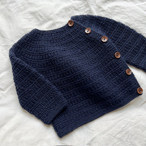 Sorgenfri foldover jakke Light 28st/10cm - Guri Pedersen