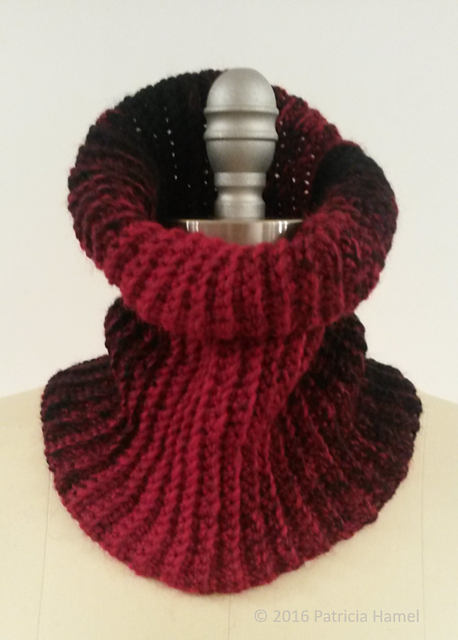 Cozy Ribbed Neck Warmer pattern 