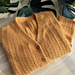Double-knit stockinette button band & hem