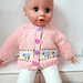Baby doll sheep cardigan pattern 