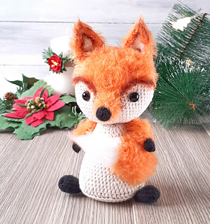 Sly red fox toy