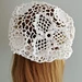 Irish lace warm hat beret pattern 