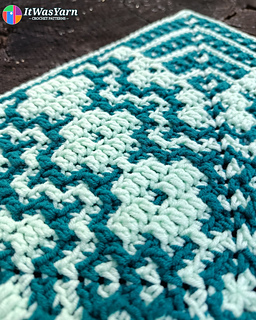 Prism Square mosaic crochet side detail