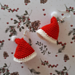 Mini Santa Hat Earrings pattern