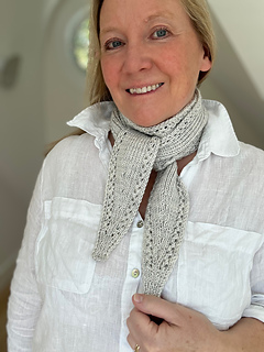 Size large, wrapped around neck twice