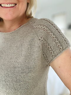 I-cord finish to cap sleeve
