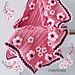 Ribbed Cherry Blossom Blanket pattern 