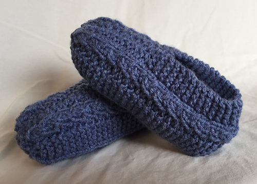 Kabelstrikkede tøfler - 2015