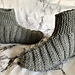 Ribbed Bootie Slippers pattern 