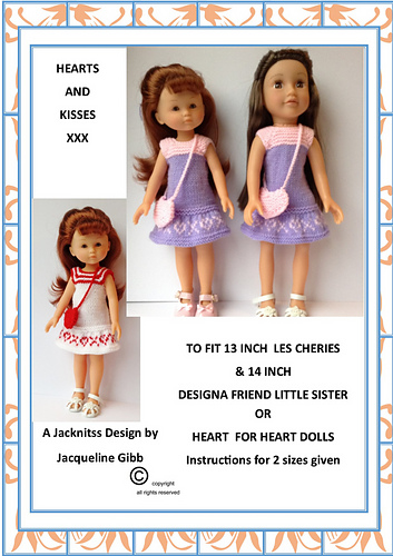 Hearts & Kisses for 14inch Dolls
