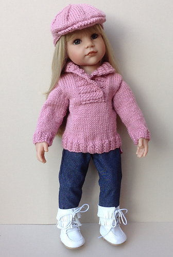 Shawl Neck Sweater & Cap photo 4
