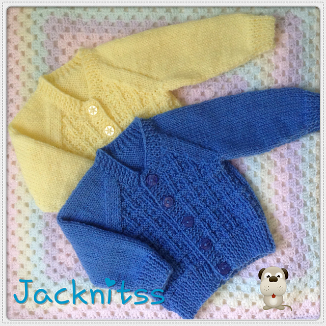 Basket Weave Baby Cardigan pattern by 