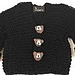 Teddy Bear Button Cardigan pattern 