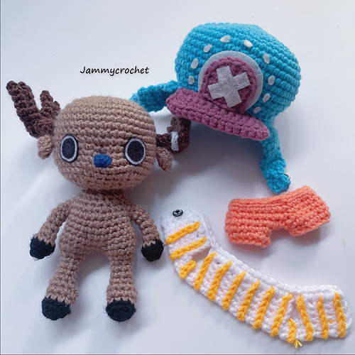 Ravelry Tony Tony Chopper Pre Timeskip (One Piece) pattern by Amelia Kow